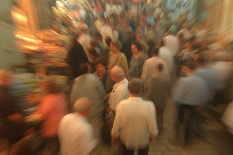 ראיתי חבורות נשים וגברים בגיל העמידה ומעלה מסתובבים, משוחחים, מצלמים ונראים נהנים