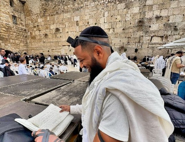 Yosef Wasse at the Western Wall