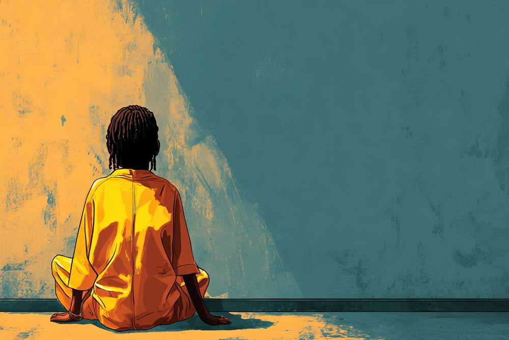 לבד, בחדר חשוך ומבודד