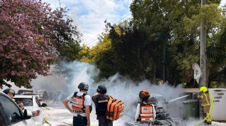 הזירה בגני תקווה (צילום: דוברות איחוד הצלה)