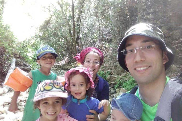 The Ben Gal family before the attack