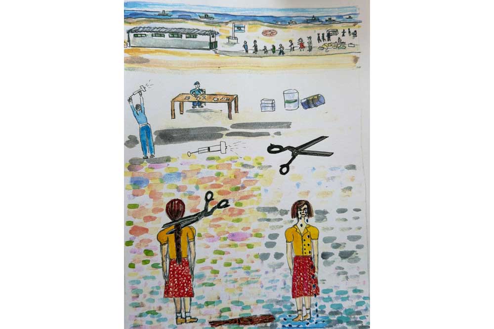 חוויה טראומטית, גזירת הצמה לאחר העלייה לארץ