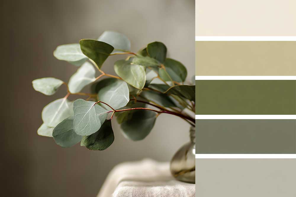 פלטת ירוק מרווה - כמה רוגע ונעימות