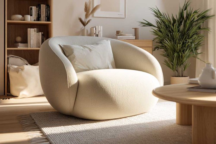 כורסה מפנקת, מעוגלת