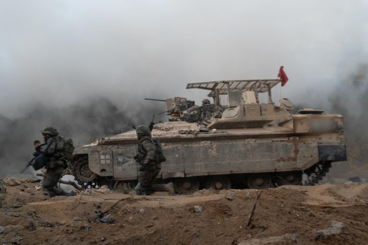 כוחות צק״ח גבעתי בעיר עזה (צילום: דובר צה״ל)