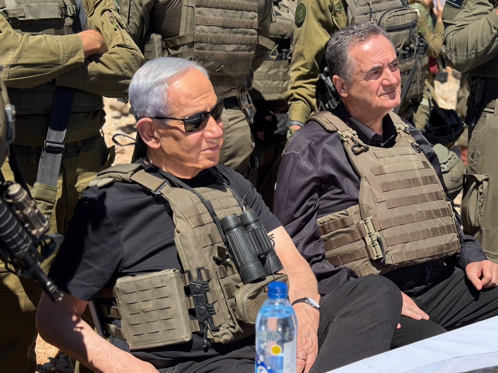 נתניהו בכתר החרמון (צילום: דוברות ראש הממשלה)