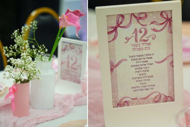 כך זה נראה על השולחן המעוצב