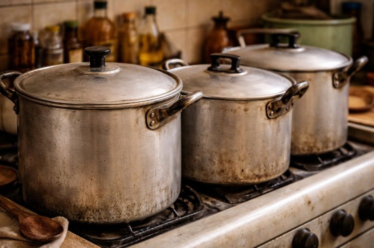 סירי אלומיניום. הסירים הכי מזוהים עם המטבח של פעם
