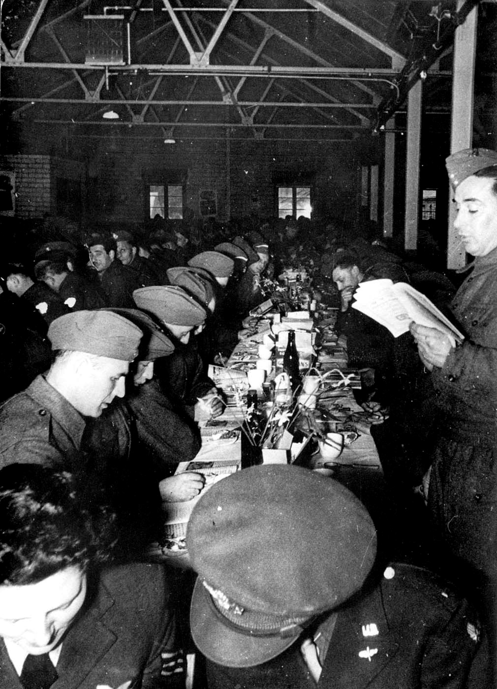 Passover Seder held by Jewish soldiers in the Allied armies