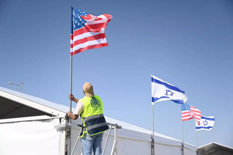 ההכנות לנחיתה של טראמפ בישראל (צילום: אגף דוברות וקשרי ציבור במשרד הביטחון)