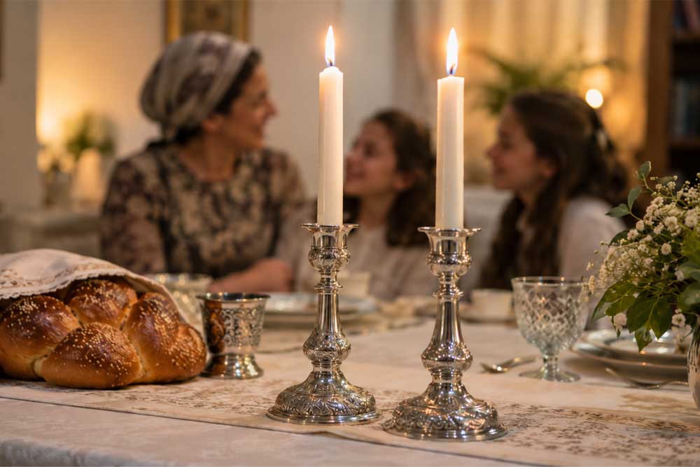 אנחנו משפחה של בנות. בזמן שאבא הלך לתפילה, היינו יושבות, אימא וכל האחיות, ומדברות (אילוסטרציה)
