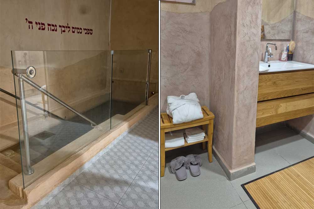 כמו מעיין טבעי הנובע מתוך הסלע, בלי קרמיקות או אביזרים מלאכותיים, ממש כמקור הטהרה