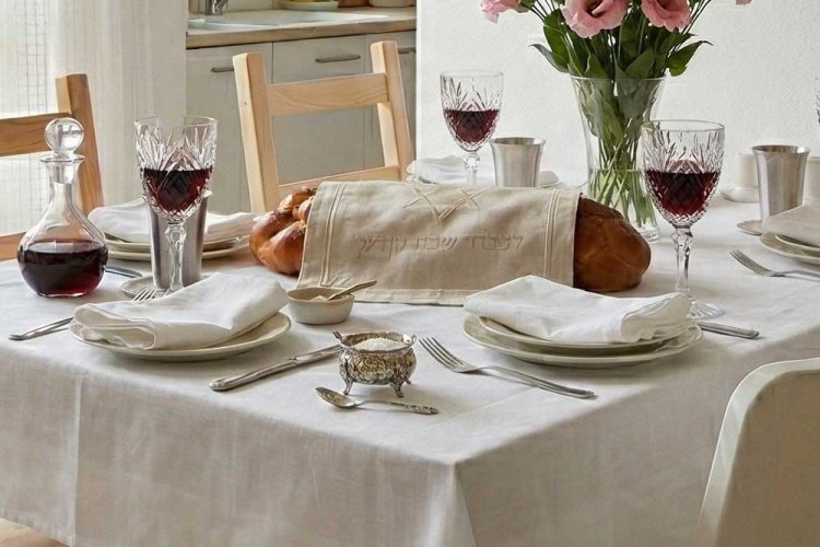 כיסוי חלות מבד רך בגוון טבעי