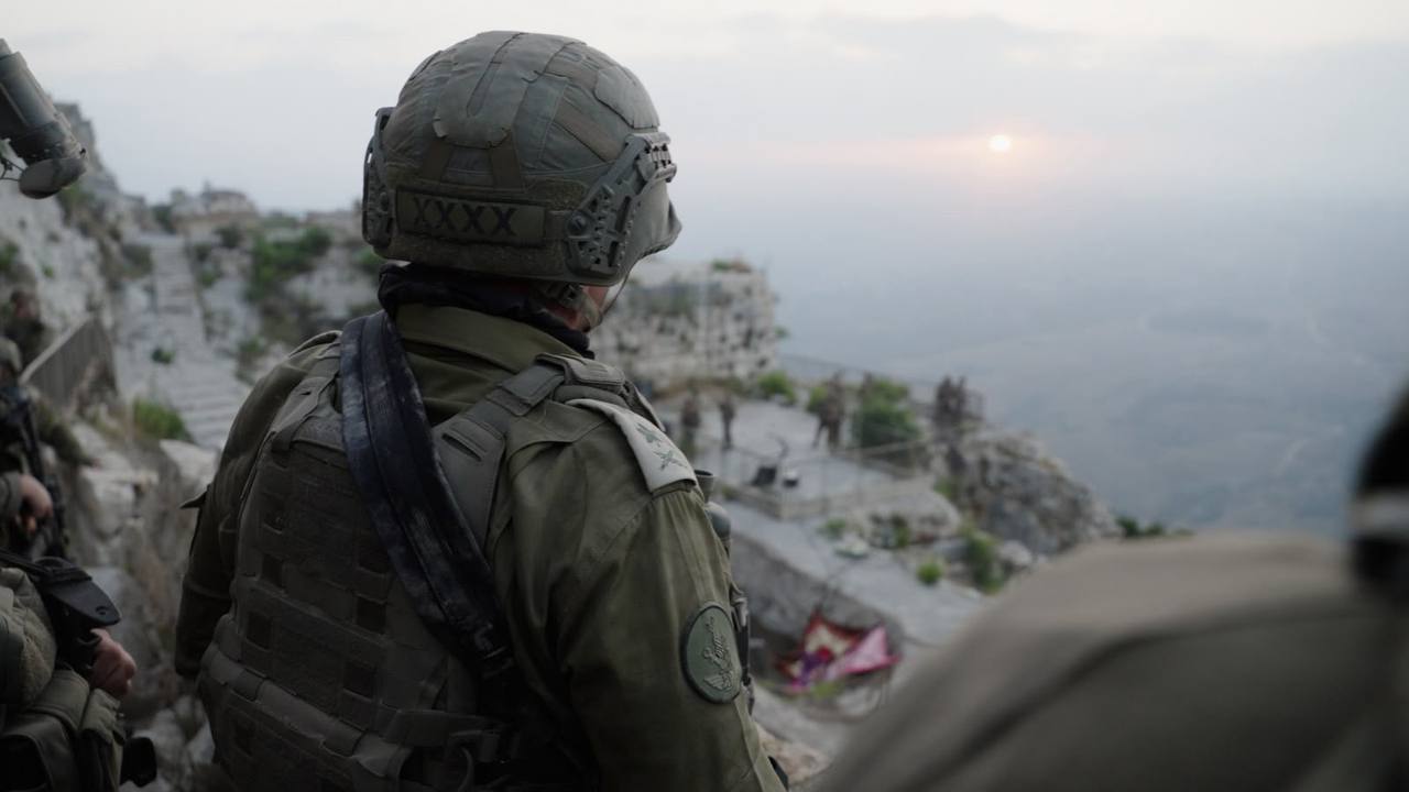 הרמטכ"ל ברכס הבופור (צילום: דובר צה״ל)