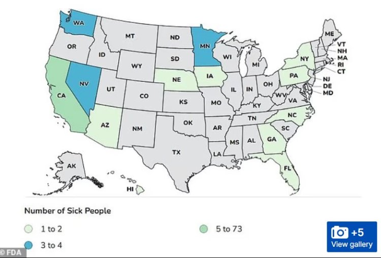 המסמך הרשמי שפרסם ארגון הבריאות העולמי, על המדינות שבהן אושפזו החולים