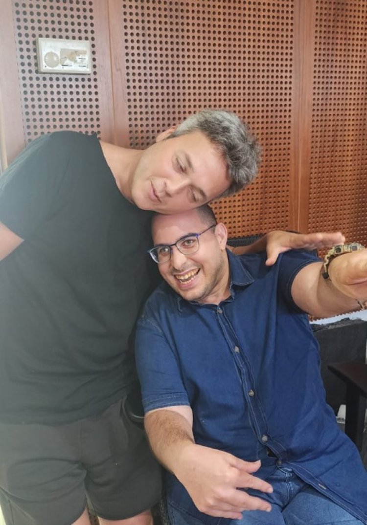 בן ארצי ותמיר אטיאס (צילום: חן הררי)