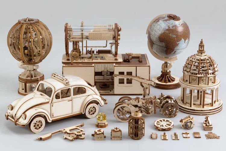 ערכות עץ מאפשרות להרכיב דגמים שונים 