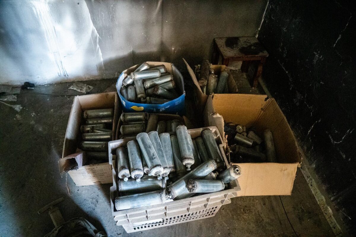 השמדת מעבדת מטענים (צילום: דובר צה״ל)