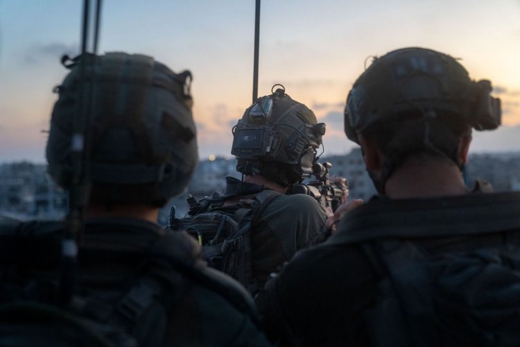 צוות הקרב של חטיבת כפיר בח׳אן יונס (צילום: דובר צה״ל)