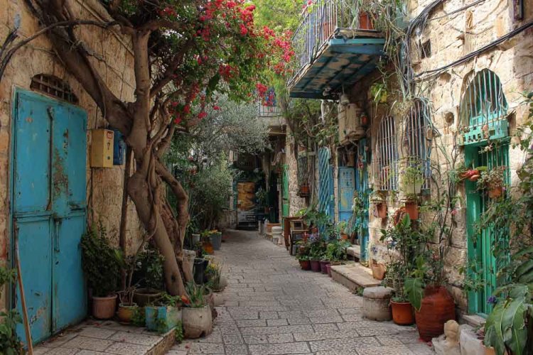 סמטה בשכונת נחלאות, אילוסטרציה