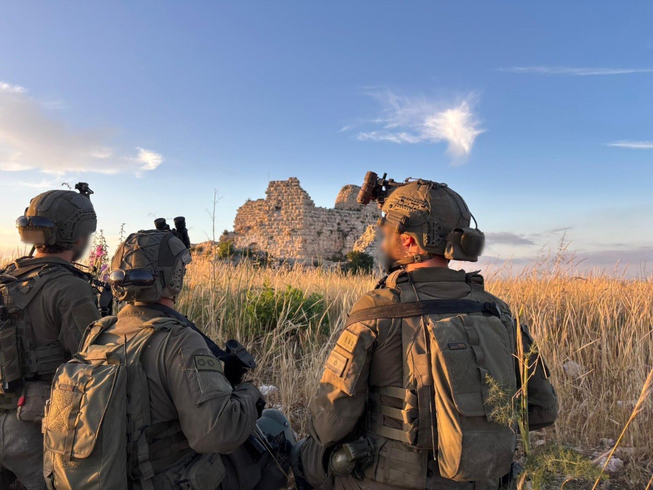 כוחות צה״ל ברכס הבופור (צילום: דובר צה״ל)