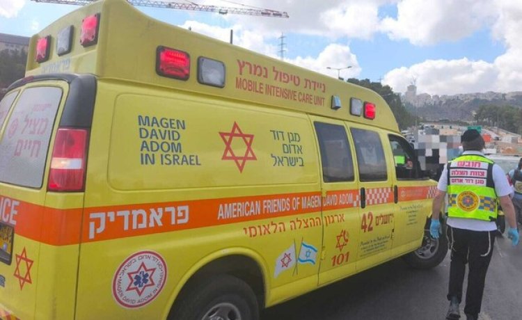 (כוחות מד"א בזירת הפיגוע (צילום: דוברות מד"א 