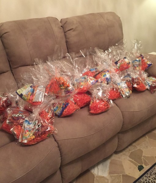 Mishloach Manot ready to be delivered.