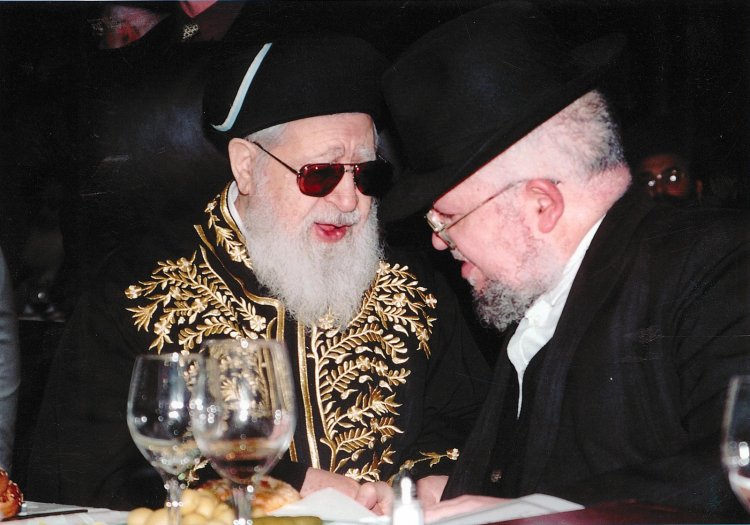 Rabbi Meir Mazuz with Maran Ovadia Yosef