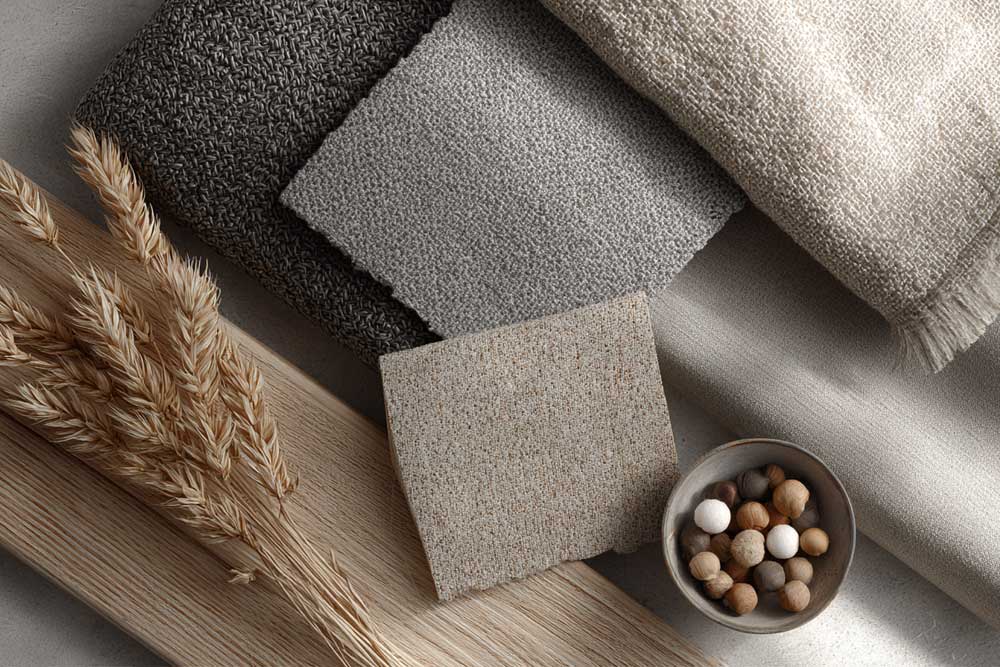 צבעי אפור וגווני עץ