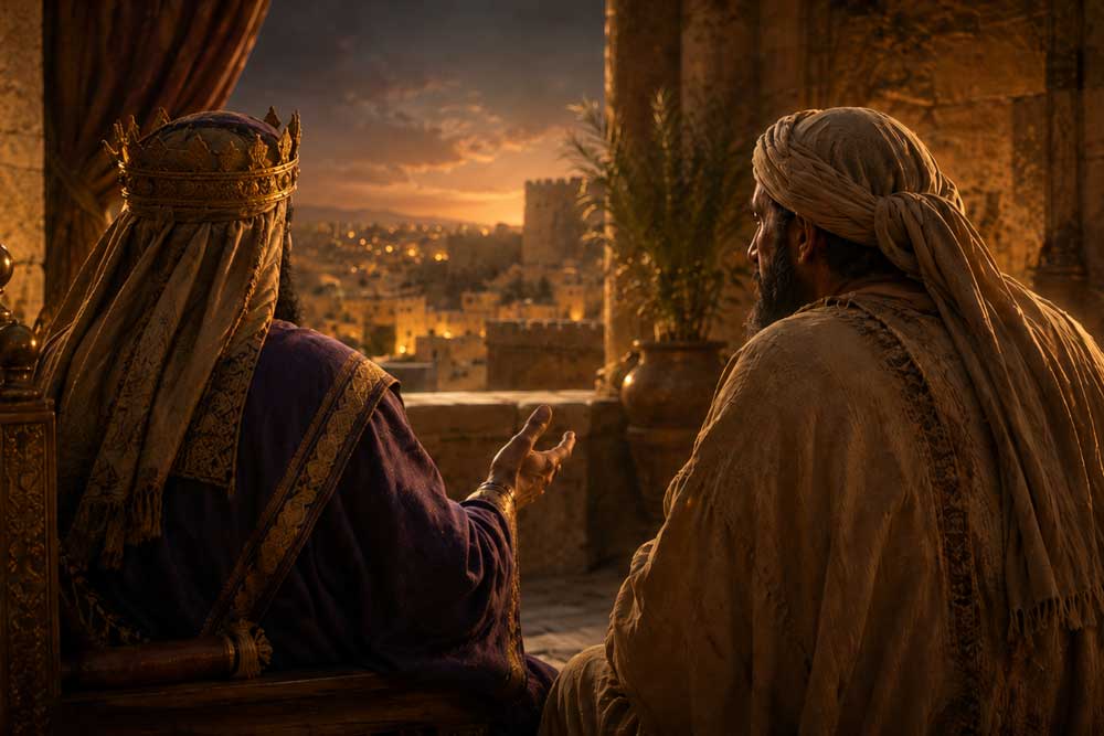 וַיֹּאמֶר נָתָן אֶל הַמֶּלֶךְ כֹּל אֲשֶׁר בִּלְבָבְךָ לֵךְ עֲשֵׂה כִּי ה' עִמָּךְ