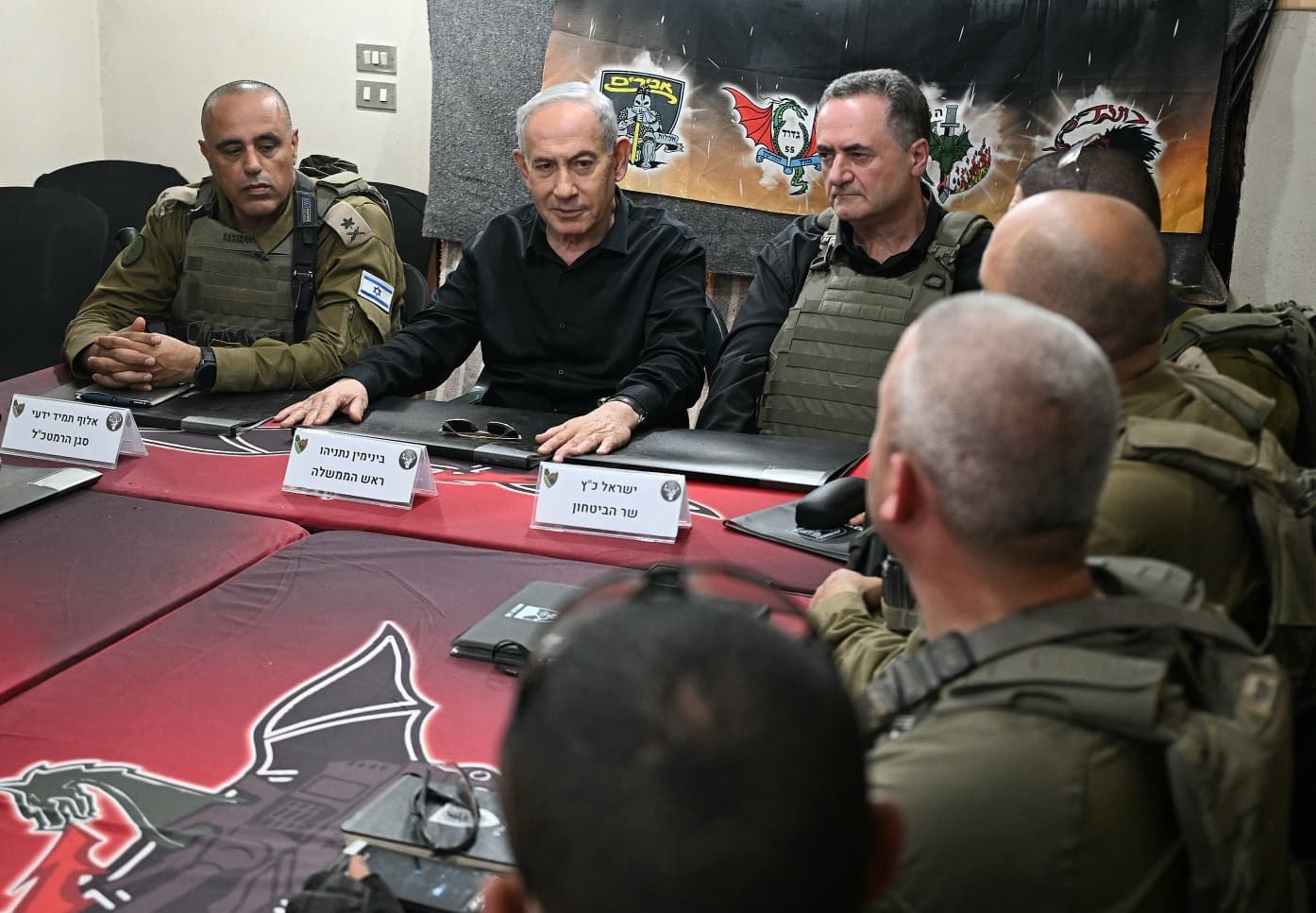 נתניהו וכ"ץ בלבנון (צילום: חיים צח, לע״מ)