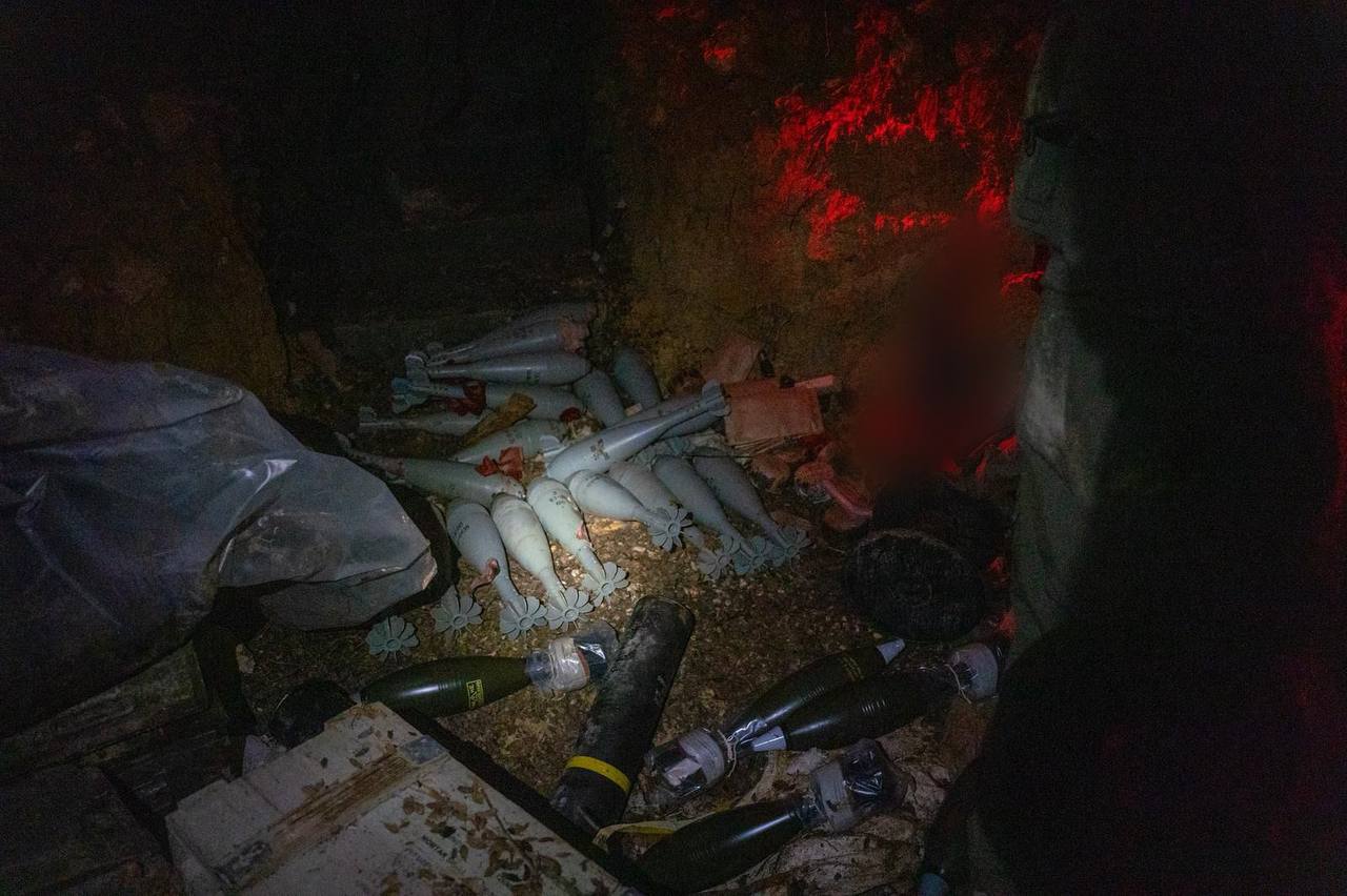 אמל״ח שאותר במרחב (צילום: דובר צה״ל)