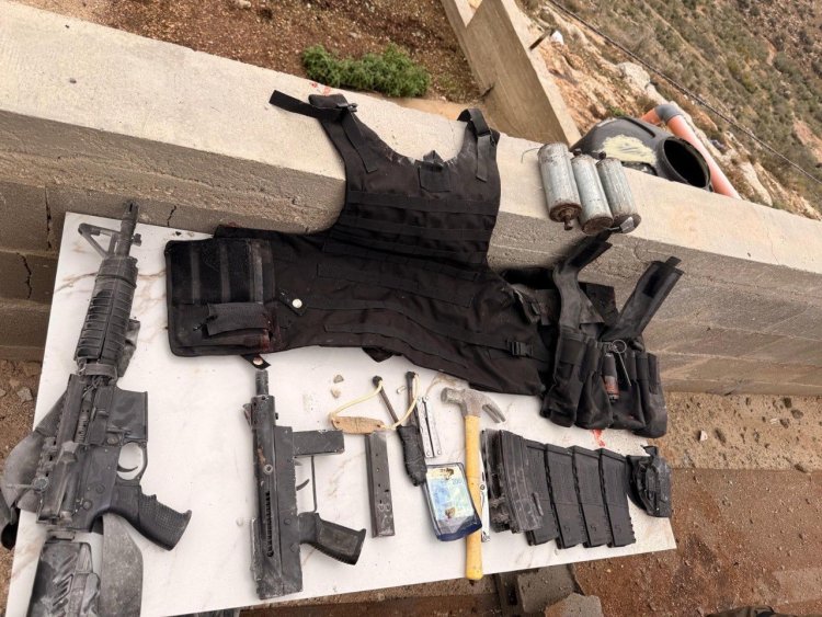 נשק שאותר במהלך הפעילות בג׳נין (צילום: דובר צה"ל ודוברות שב"כ)